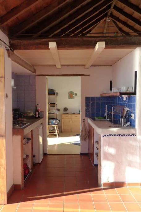 Casita En El Campo Con Vista Al Oceano Villa Tijarafe Luaran gambar