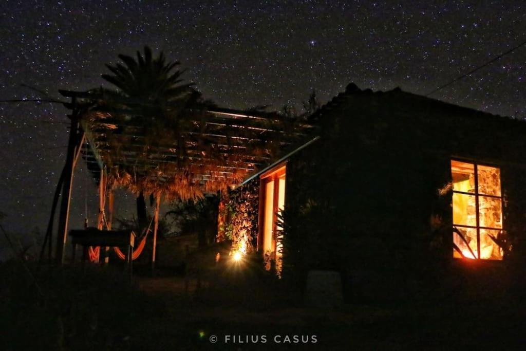 Casita En El Campo Con Vista Al Oceano Villa Tijarafe Luaran gambar